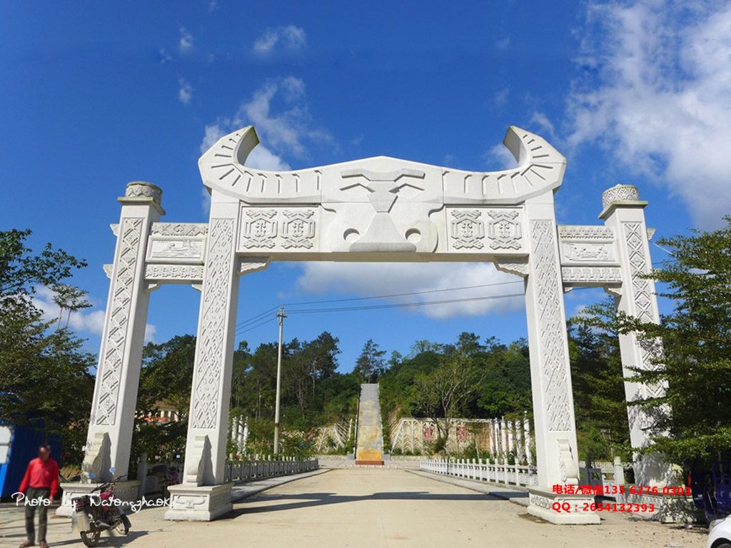 現代風格新農村牌坊圖片效果圖