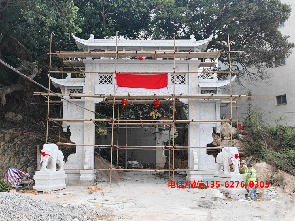 單門村口牌坊圖片 村口形象設計效果圖_單門村口牌坊圖片大全